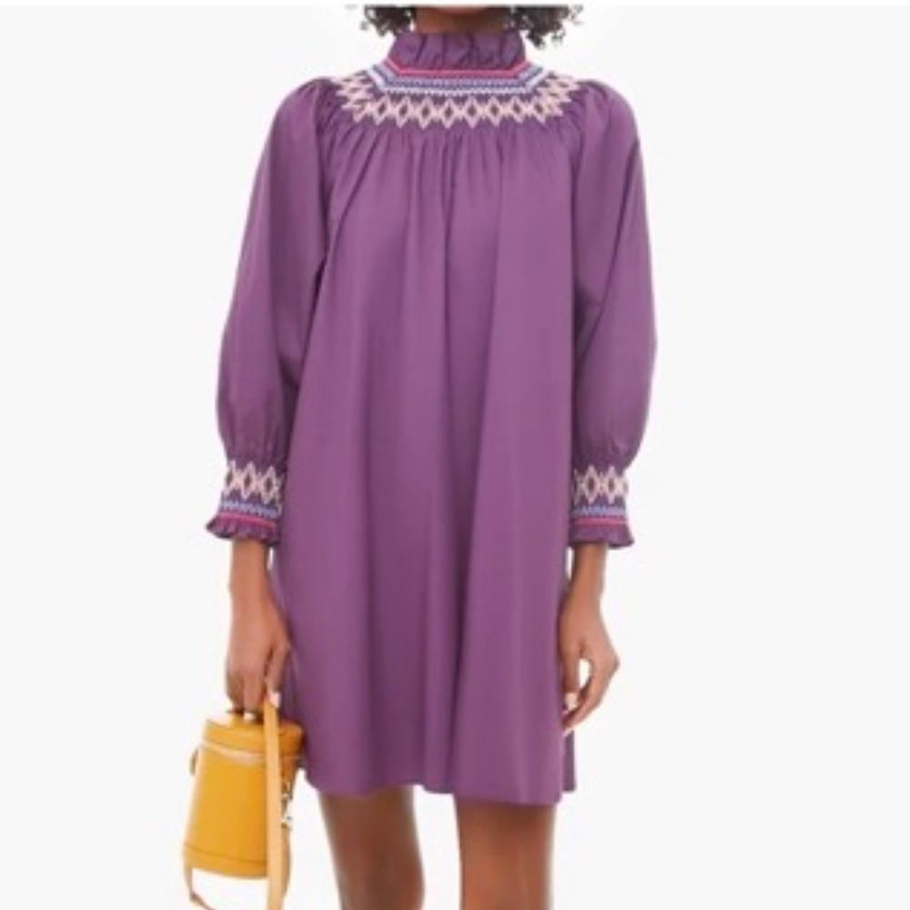 Tuckernuck Pomander Place Plum Smocked Dress